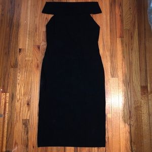 Off The Shoulder Knit Sweater Dress